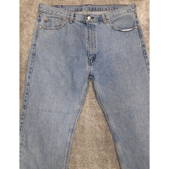 Levi's Strauss 505 Jeans Mens Sz 40x32 Straight Leg Denim Blue Regular Fit - Picture 3 of 16